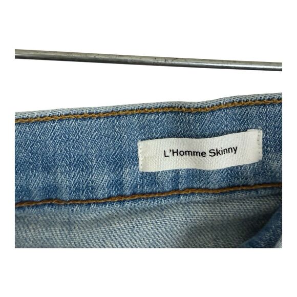 Frame Men’s Jeans L'Homme Skinny Size 36 X 31 Light Wash Blue Denim Finn - Picture 4 of 12